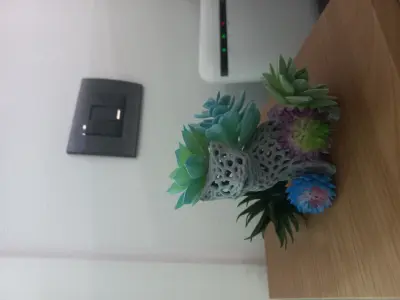 Modern Vornoi Lamp Cute Cat Statue NO SUPPORT 3D print model