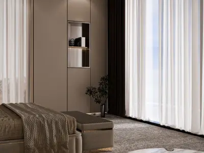 Luxury Italian Bedroom 3D model