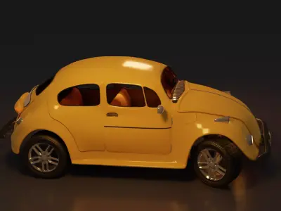 Volkswagen Beetle Car 3D model
