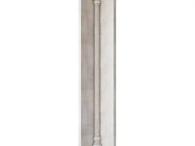 Throne Room Corner Wall 3D model