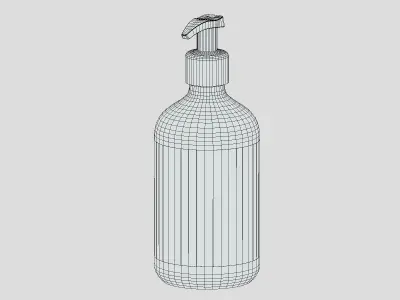 Oil Shampoo Low Poly Low-poly 3D model