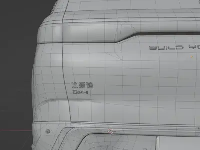 BYD Frigate 07 2023  low poly 3D model