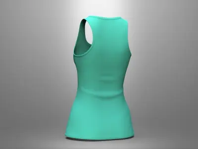 Women Sport Top Women Workout Tank Top 3D model