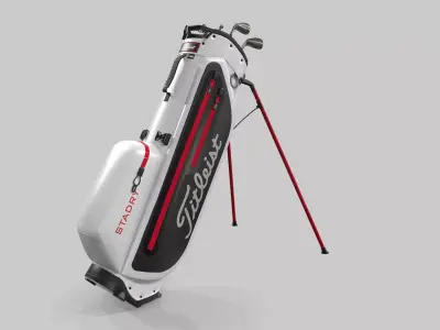 Titleist White StaDry Golf Bag Plus 3D model