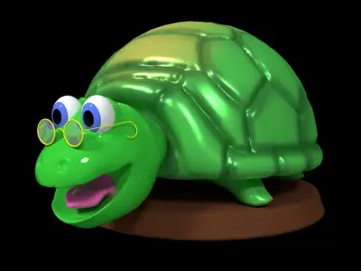 Cartoon Turtle  3D model purchase