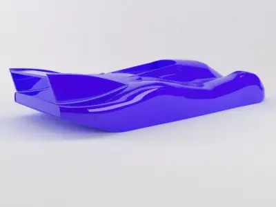 The silhouette of the car 1970 Porsche 917 Lang Heck 3D print model