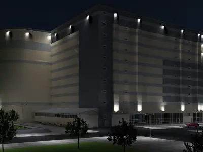 Car parking for 1256 cars of 10 floors  3D model