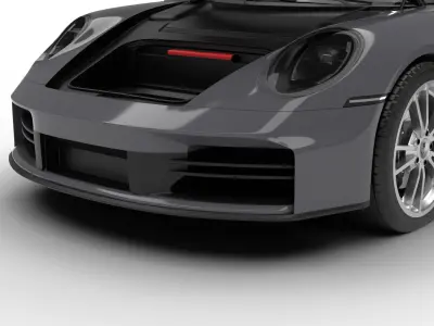 Porsche 911 Carrera 2025 3d model HQ 3D model