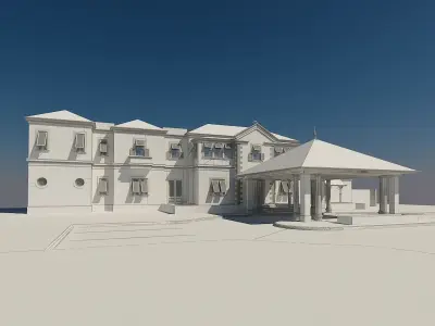 Luxury Home bahama style 3D model