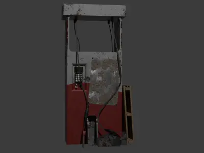 Abandonned Gas Station 3D model