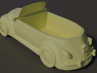 3d Classic Beetle ready to print 3D print model