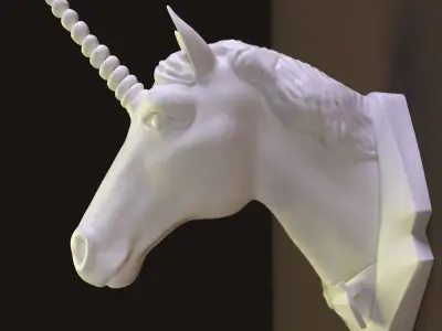 Unicorn head 3D model