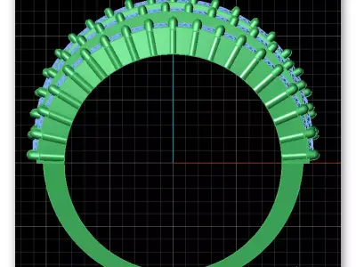 5 line engagement jewelry ring 3D print model