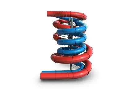Aquapark Slides 3D model