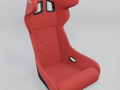 Bimarco Dynamic Racing Bucket Seat Red 3D model