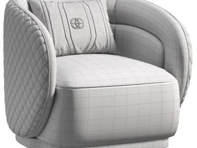 Velar Armchair By Elve Luxury 3D model