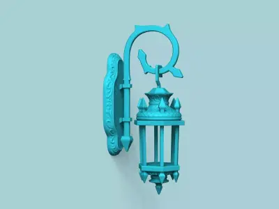 Antique Wall Light - House Halloween Decorative  3D print model