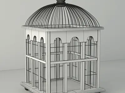 Molly Decorative Cage by ZARA HOME 3D model