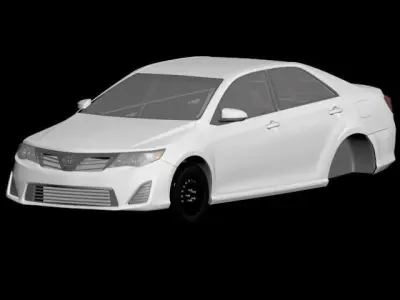 Toyota Camry 2012 with interior 3D model 3D model