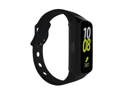 Samsung Galaxy Watch Fit - Black Low-poly 3D model