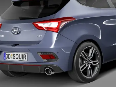 Hyundai i30 Turbo 3-door 2015 3D model