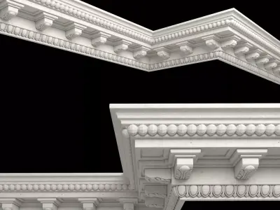 Decor molding 6 Low-poly 3D model