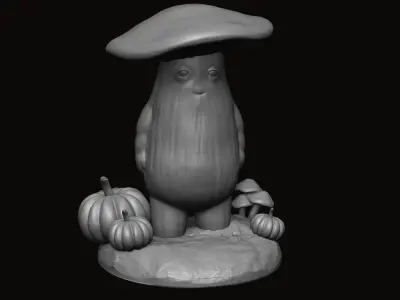 Mushroom Figure Pendant - Statue 3D print model