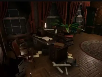 Victorian Interiors Low-poly 3D model
