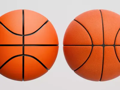 Realistic Basketball 3D Model  3D model