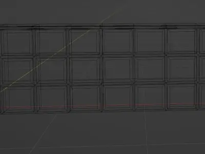 Wall Partition for your interior Low poly 15 3D model
