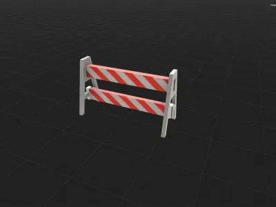 Street Racing Props Low-poly 3D model