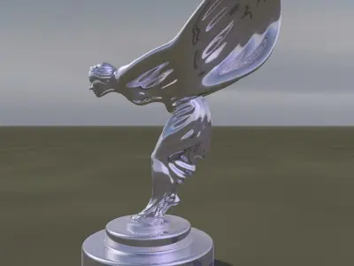 Spirit of Ecstasy - statuette of a woman 3D print model