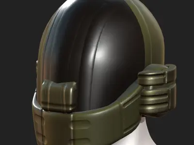 Helmet plastic mask protection pollution ball shaped Low-poly  Low-poly 3D model purchase