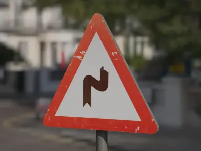 Traffic signs 3D model