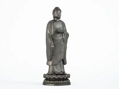 Buddha sculpture statue 3D model