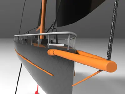 Racing Yacht 3D model