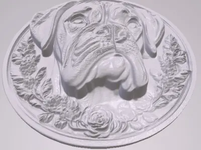 Boxer 3 basrelief for 3D printing 3D print model