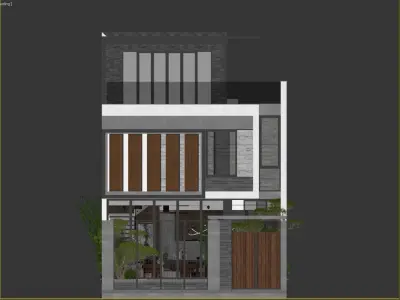  Townhouse construction 3D print model