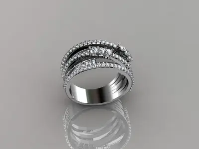 Women Ring 19 3D print model