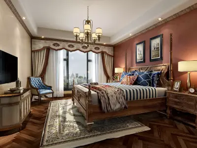 bedroom interior 3D model