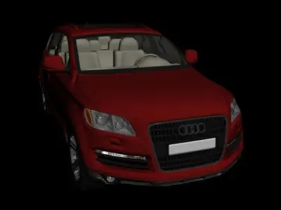 car model audi suv Low-poly 3D model