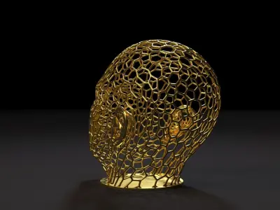 Head voronoi 2 3D print model