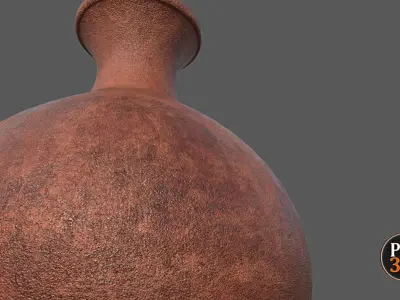 Earthenware Vase-Version 1 Low-poly 3D model