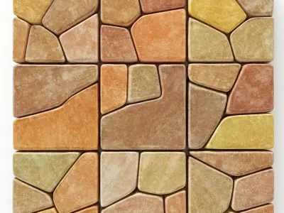 Stone splinter decoration n2 3D model