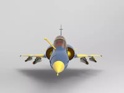 The Blue Mirage 2000 Low-poly 3D model
