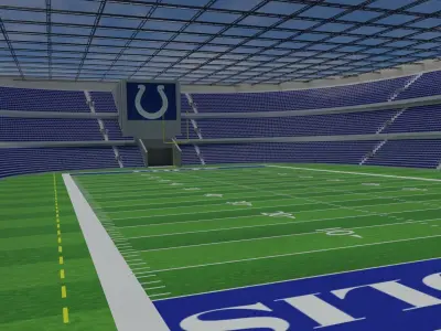 Indianapolis Colts - American Football Stadium Low-poly 3D model