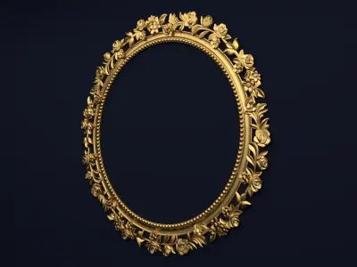 Frame mirror 3D model 08 3D print model