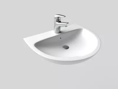 Bathroom Sink M03 Low-poly 3D model