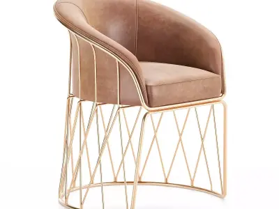 Equipal chair LUTECA Low-poly 3D model