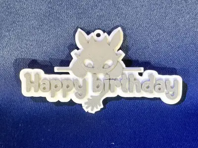 Toothless Happy birthday My Friend Free 3D print model